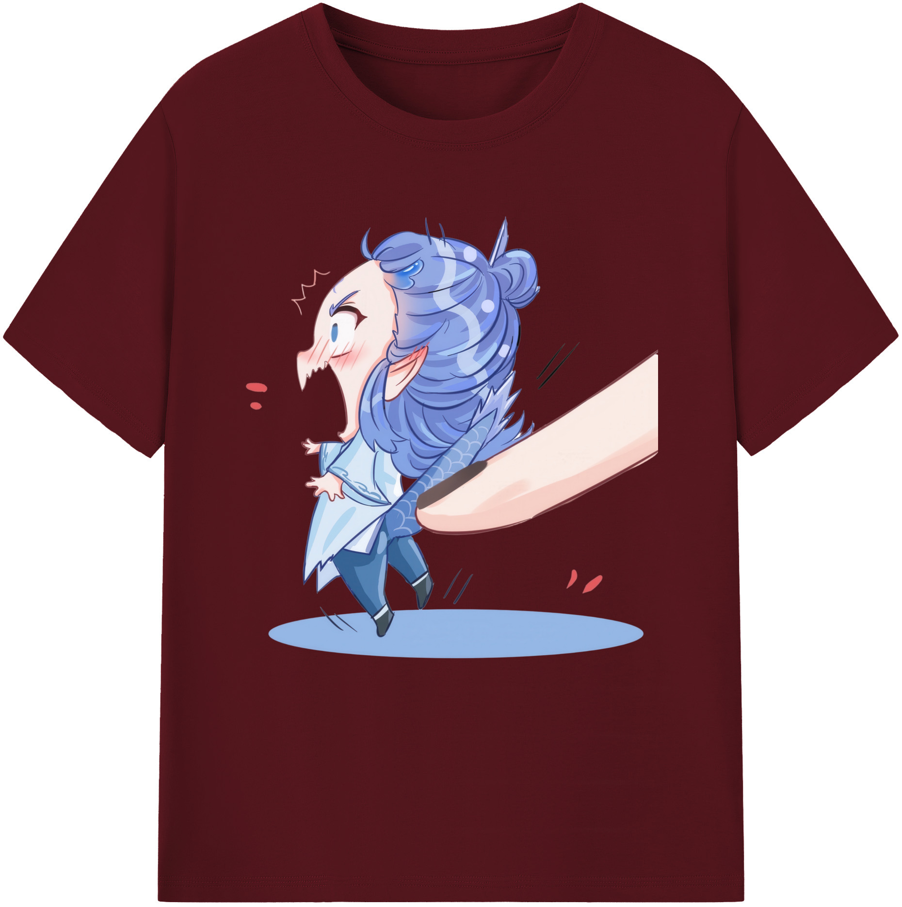 （画像用） Ne Zha 2 ナタ 魔童の大暴れ 綿100％半袖Tシャツ（フロントプリント）
